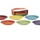 Stoneware Rainbow Set of 6 Side Plates image number 1